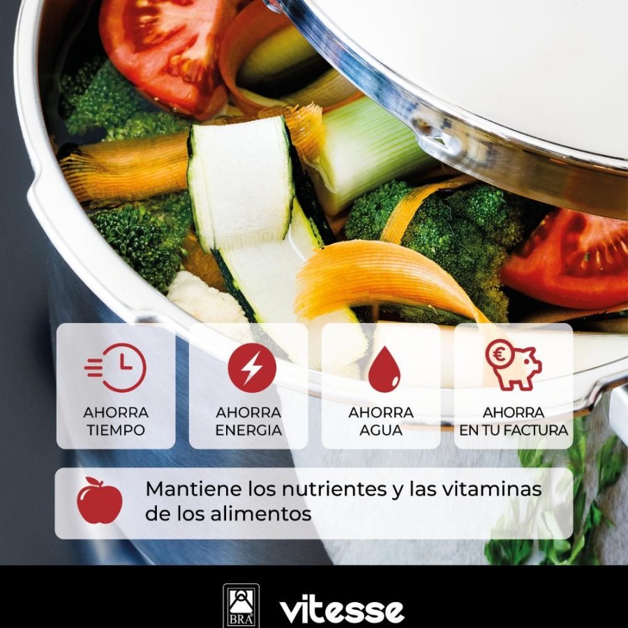 Cocina con BRA Olla A Presion Vitesse Online