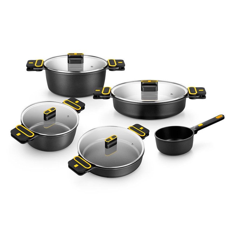 Cocina con BRA Bateria De Cocina 9 Piezas Daily Pro Best