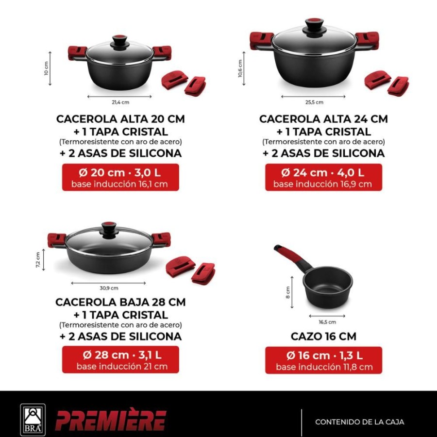 Cocina con BRA Set De Cocina 7 Piezas Premiere Online