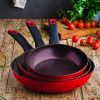 Cocina con BRA Lote De 3 Sartenes Red Diamond Best